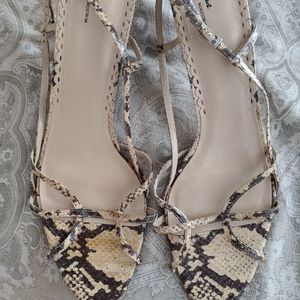 Snake skin style shoes